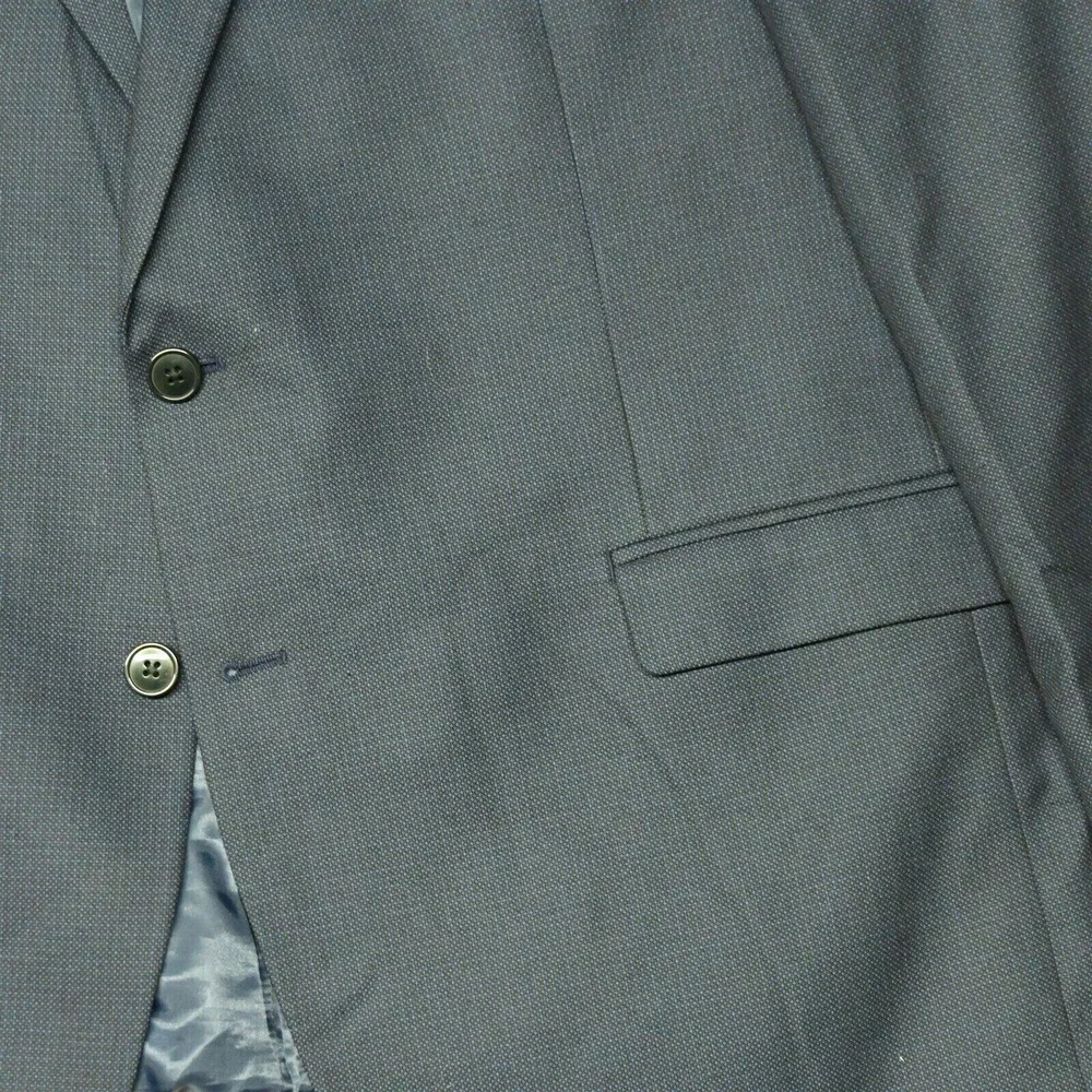 Van Heusen 50R Blue Birdseye Mens‎ Blazer Sport Coat Jacket